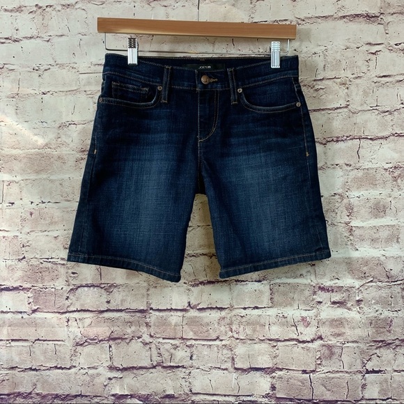 Joe’s Jeans Dark Wash Denim Bermuda Shorts - Picture 1 of 10